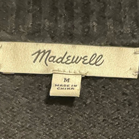 Madewell Acrylic/Wool/Poly Blend Sweater with Shoulder Detailing - Picture 3 of 5